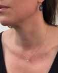 Captured Salt & Pepper Solitaire Necklace