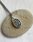 Captured Dendritic Agate Slide Lockets