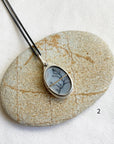 Captured Dendritic Agate Slide Lockets