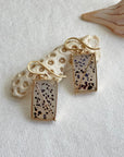 Captured Speckled Dendritic Agate Earrings