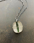 Captured Tourmaline in Quartz Necklace