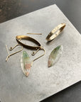 Captured Tourmaline Slice Earrings