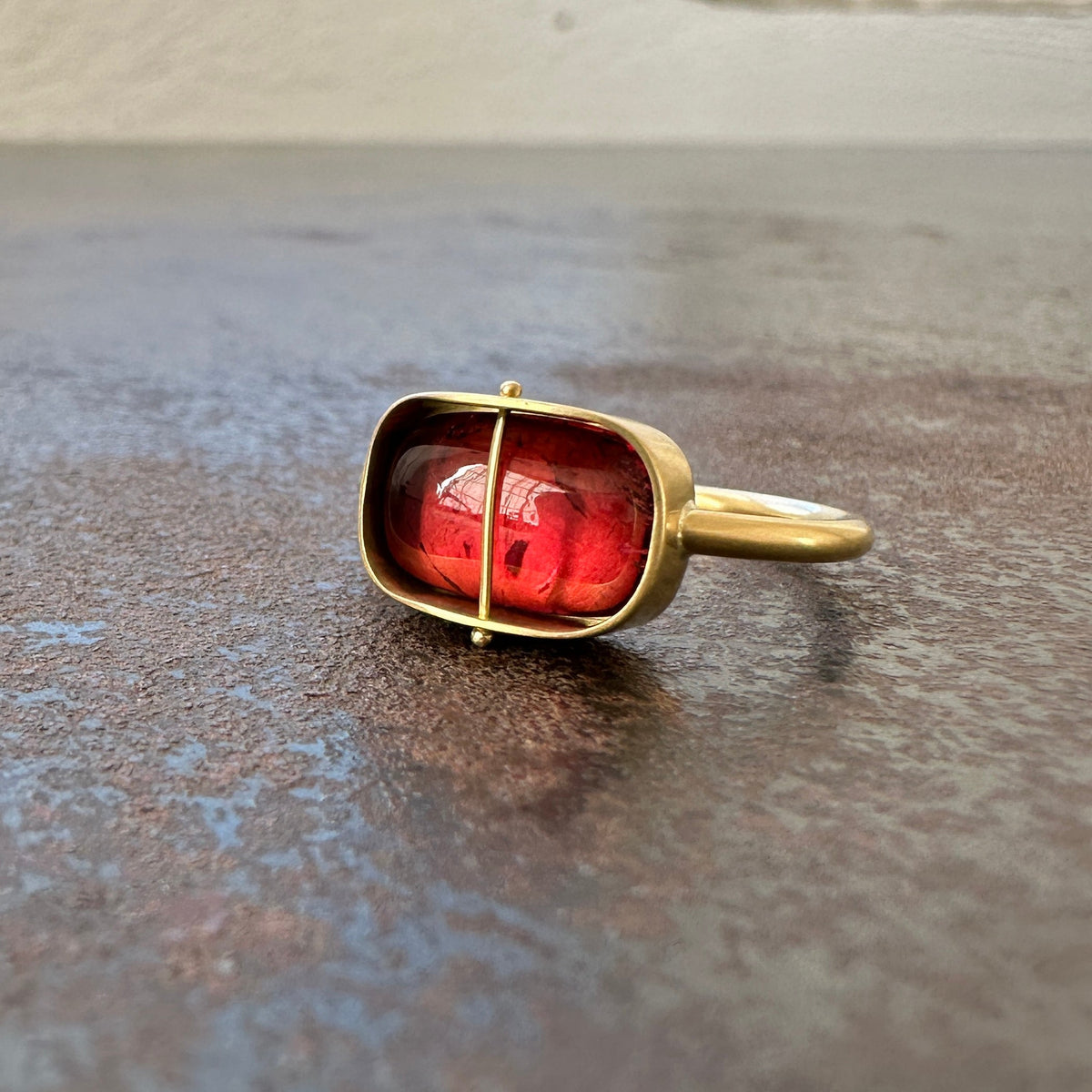 pink tourmaline ring
