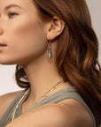 Captured Black Diamond and Boulder Opal Drops