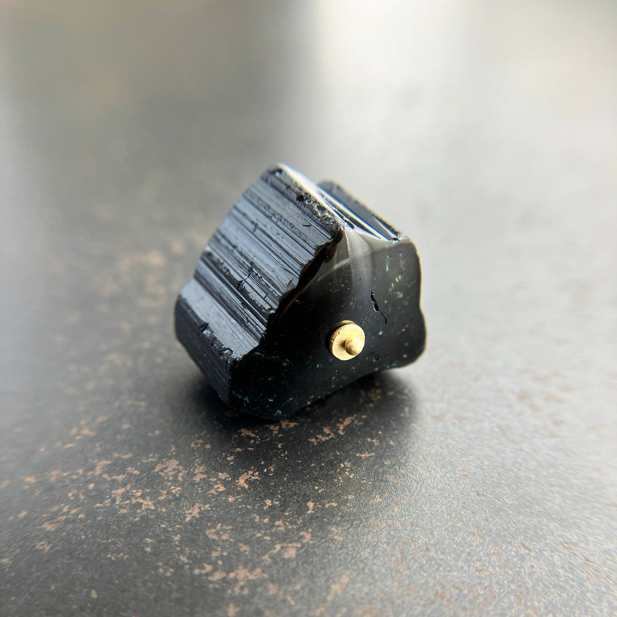 Black Tourmaline Bead Pendant