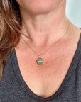 boulder opal necklace, hilary finck jewelry, captured, 18k gold, one of a kind, fine jewelry, handmade jewelry, unique jewelry