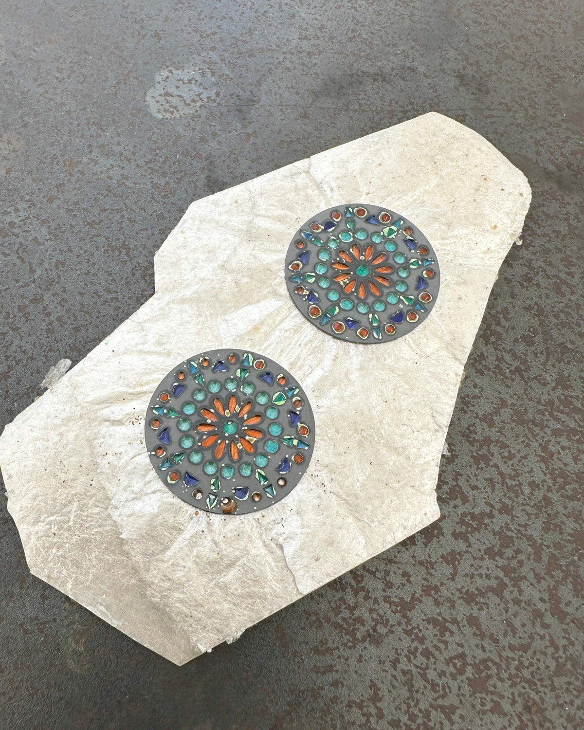 Plique-a-jour Floret Earrings