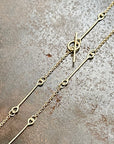 Hammered Link & Cable Chain