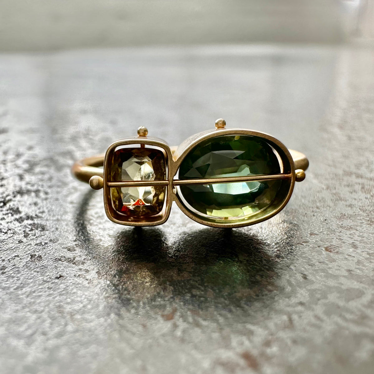 Andalusite & Garnet Ring