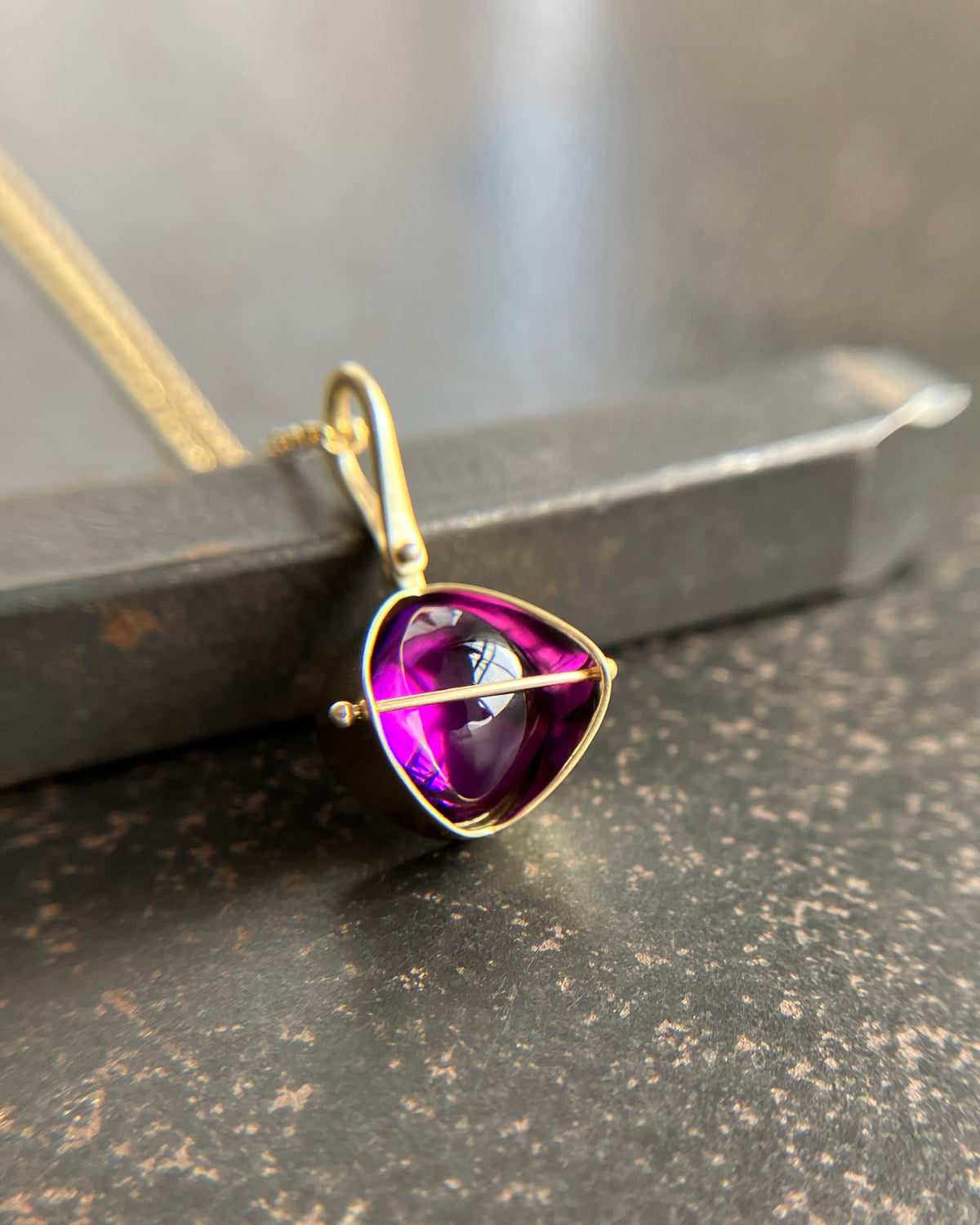 Captured Amethyst Pendant