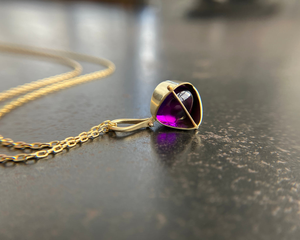 Captured Amethyst Pendant