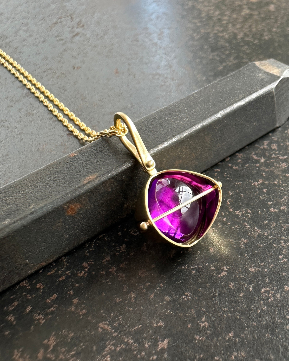 Captured Amethyst Pendant