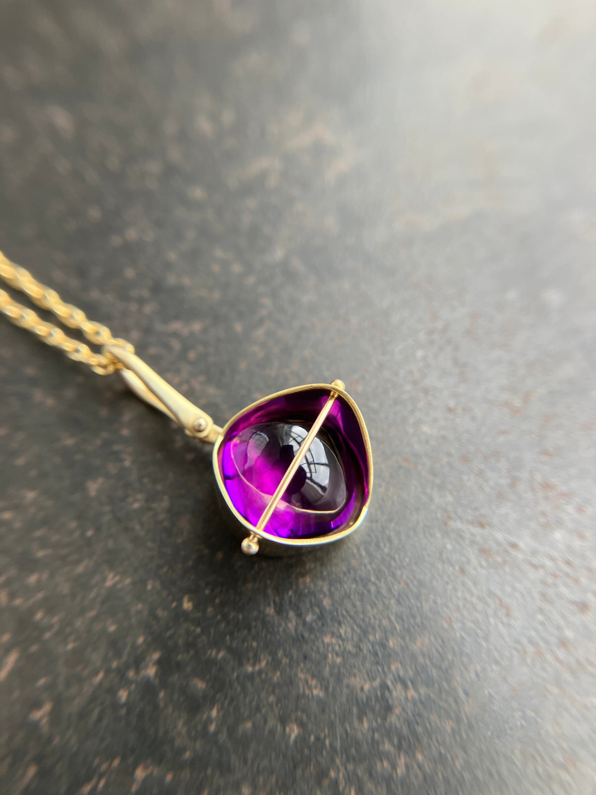 Captured Amethyst Pendant