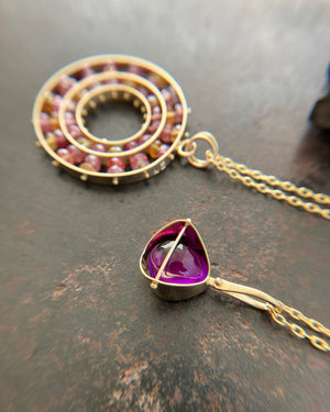 Captured Amethyst Necklace