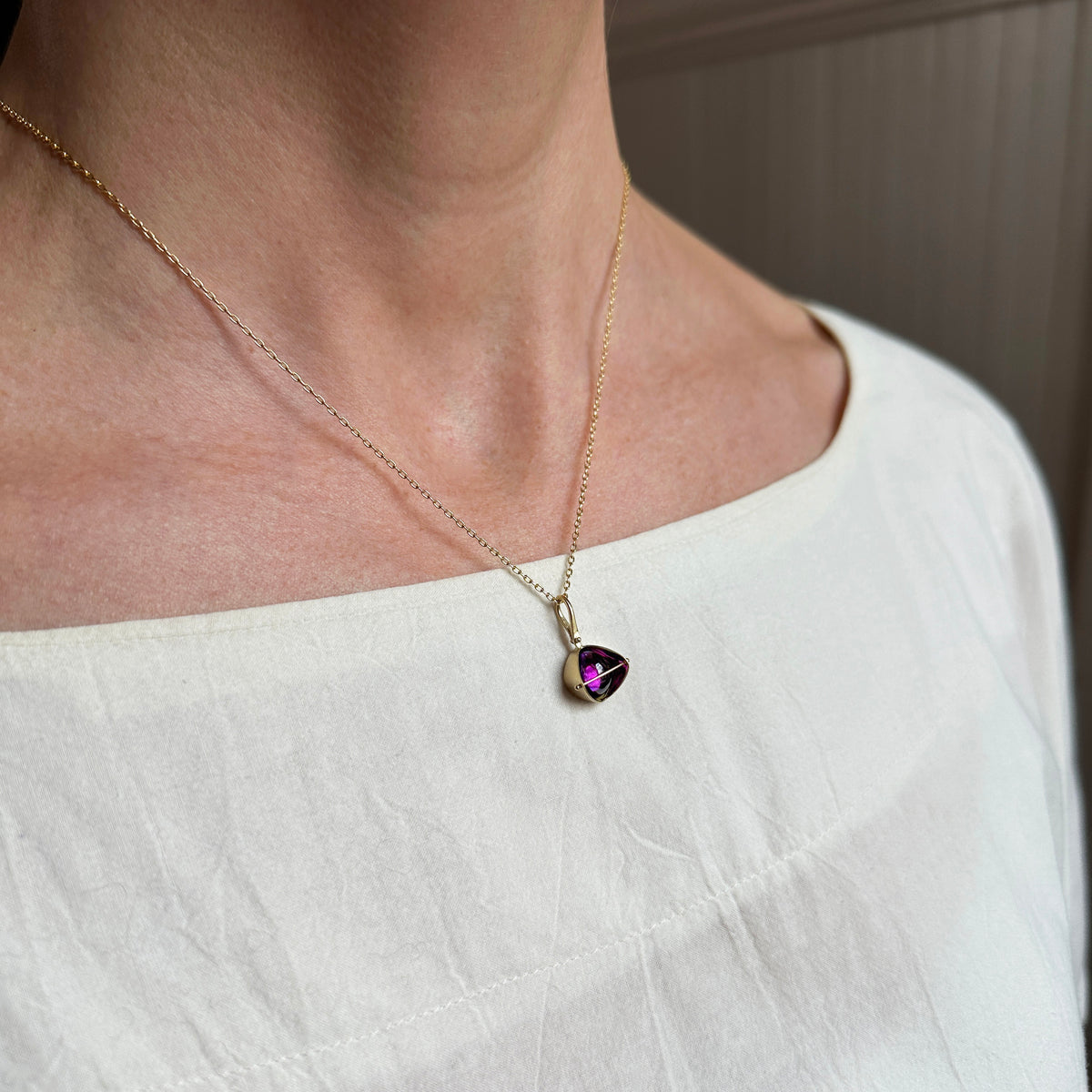 Captured Amethyst Pendant