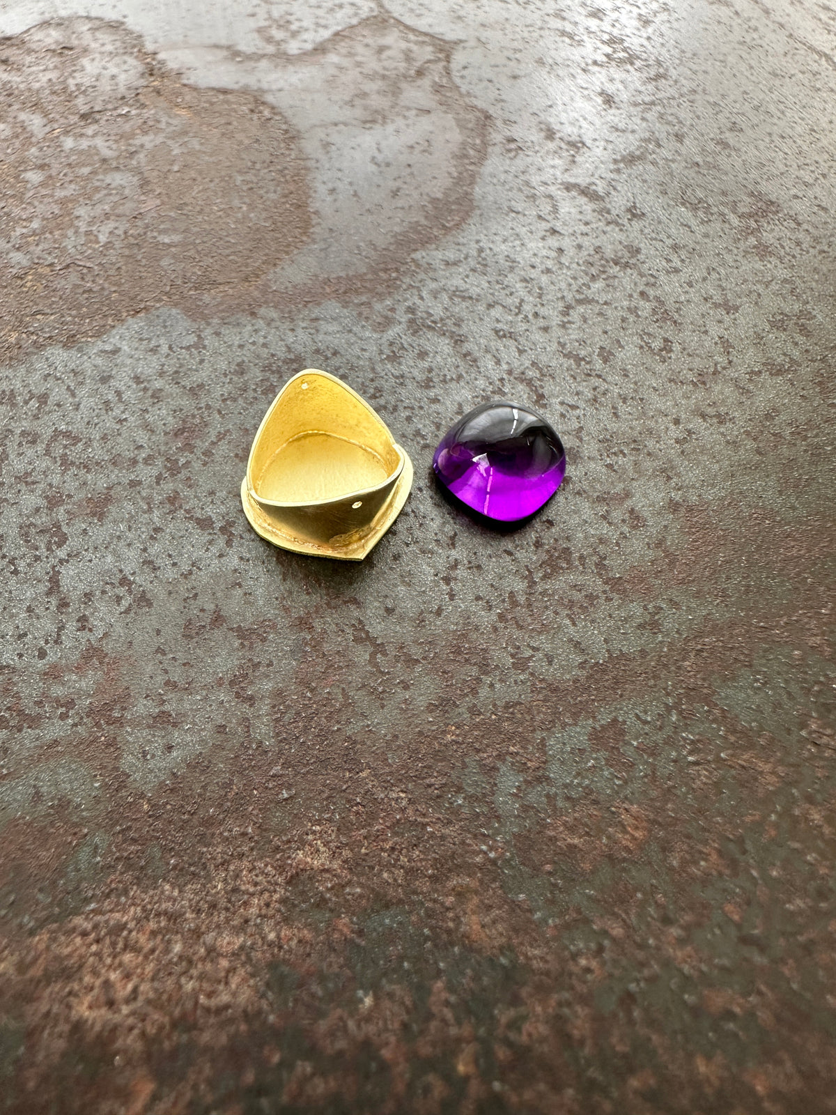 Captured Amethyst Pendant