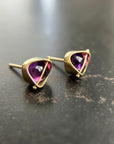 Captured Amethyst Studs