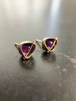 Captured Amethyst Studs