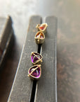 Captured Amethyst Studs