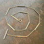 Hammered Bar & Cable Chain