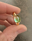 bicolor tourmaline ring in 18 gold