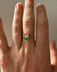 Captured Bicolor Tourmaline Ring