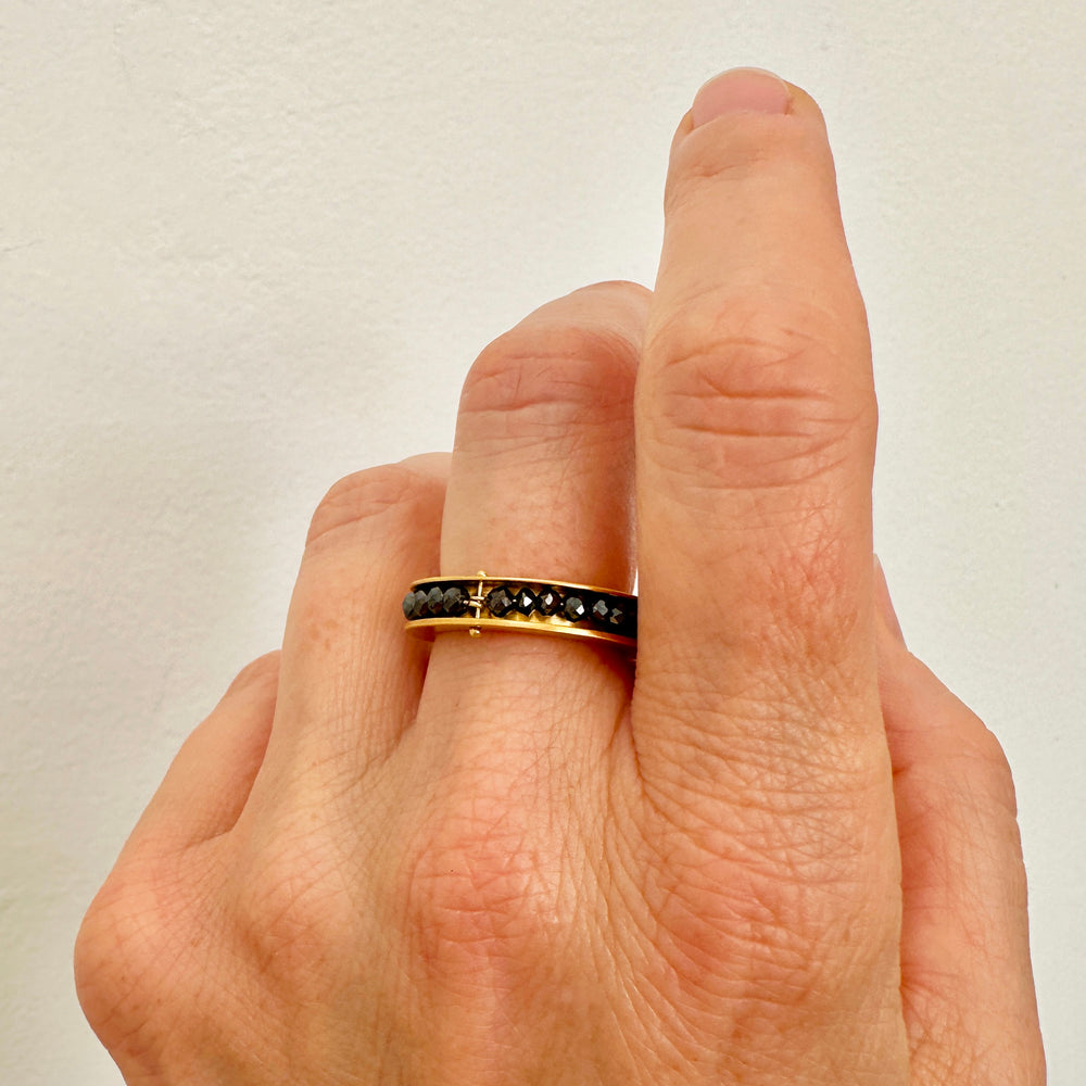 Black Diamond Channel Ring