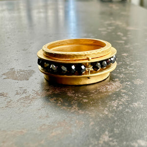 Black Diamond Channel Ring