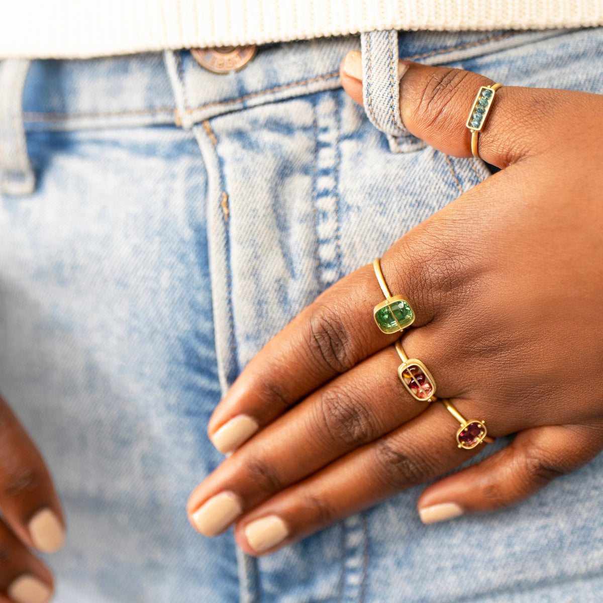 Captured® Mahenge Garnet Ring