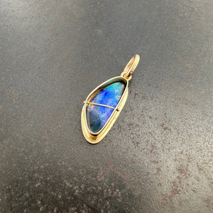 Captured Australian Boulder Opal Charm