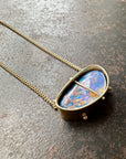 Captured Boulder Opal Galaxy Necklace