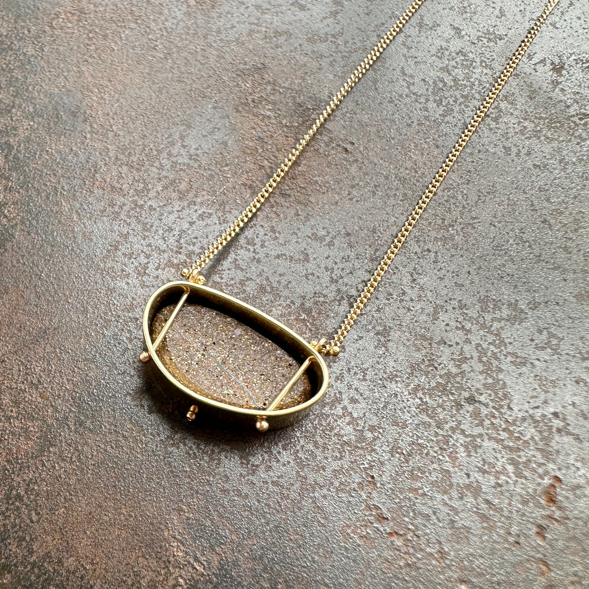 Captured Boulder Opal Galaxy Necklace