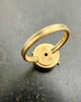 boulder opal, spin ring, 18k gold, opal ring, gold ring