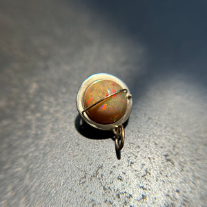 Captured Green Flash Opal Orb Charm