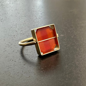 
                
                    Load image into Gallery viewer, Captured Carnelian Ring
                
            