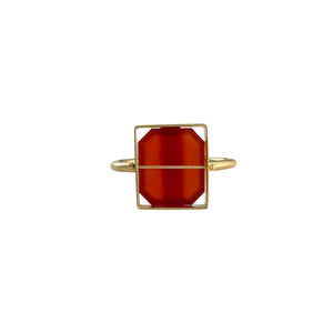 
                
                    Load image into Gallery viewer, Captured Carnelian Ring
                
            