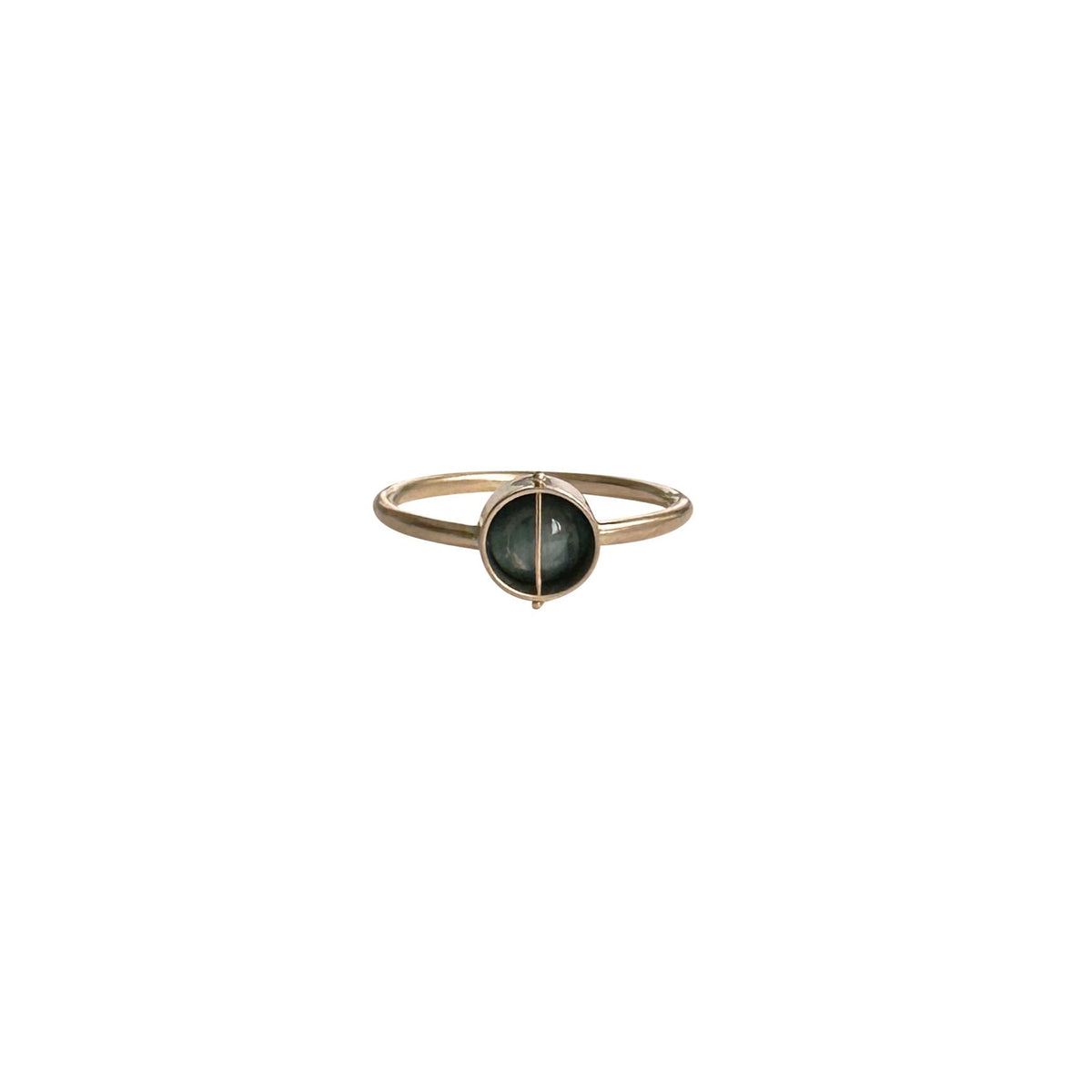 Captured Cat's Eye Tourmaline Ring