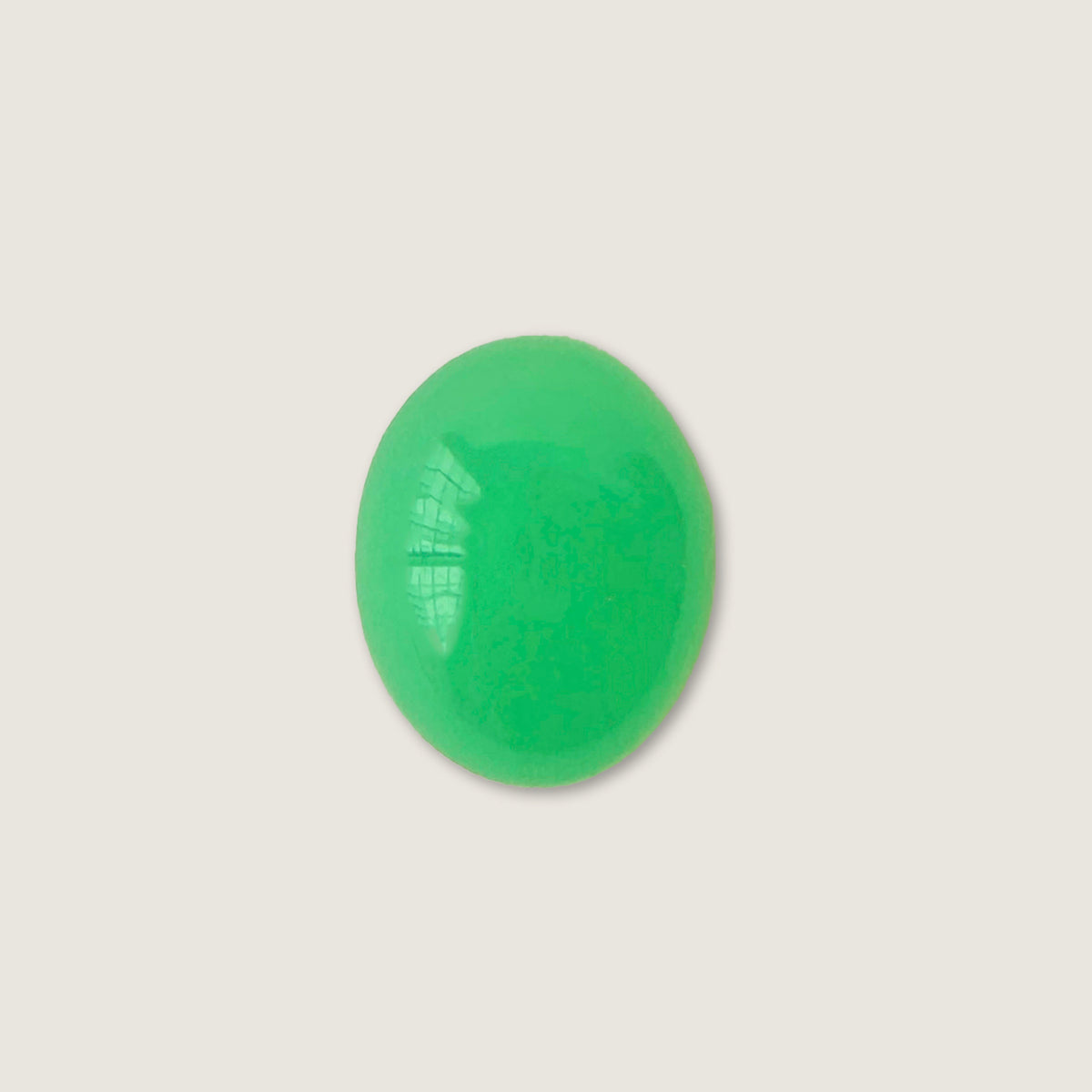 chrysoprase oval cabochon gemstone