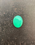 chrysoprase oval cabochon gemstone
