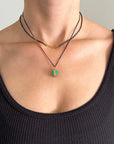 Captured® Chrysoprase Cube Pendant