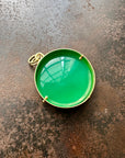 chrysoprase, pendant, necklace, one of a kind necklace, fine jewelry, 18k gold necklace