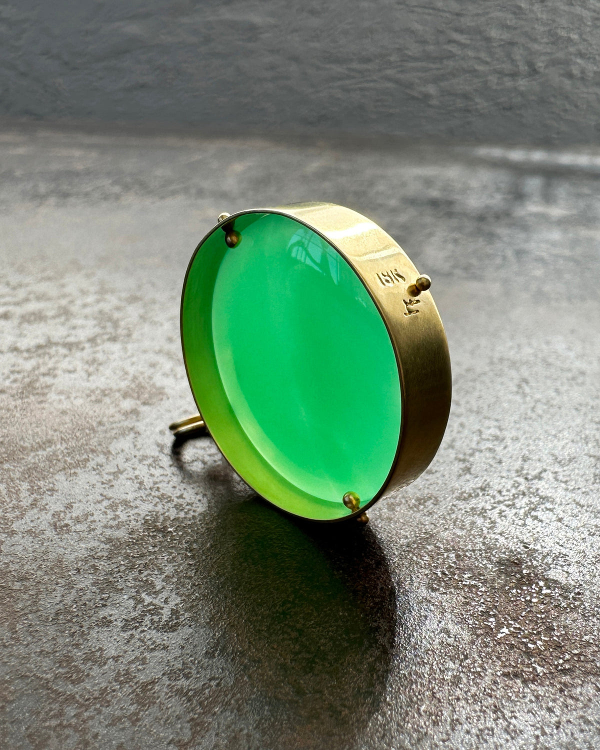 chrysoprase, pendant, necklace, one of a kind necklace, fine jewelry, 18k gold necklace