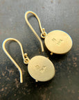 chrysoprase, drop earrings, earrings, green earrings, 18k gold earrings