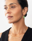 Captured® Chrysoprase Oval Drop Earrings