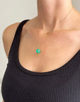 Captured® Chrysoprase Orb Pendant