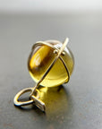 citrine, citrine orb, citrine pendant, citrine necklace, yellow, 18k gold, fine jewelry