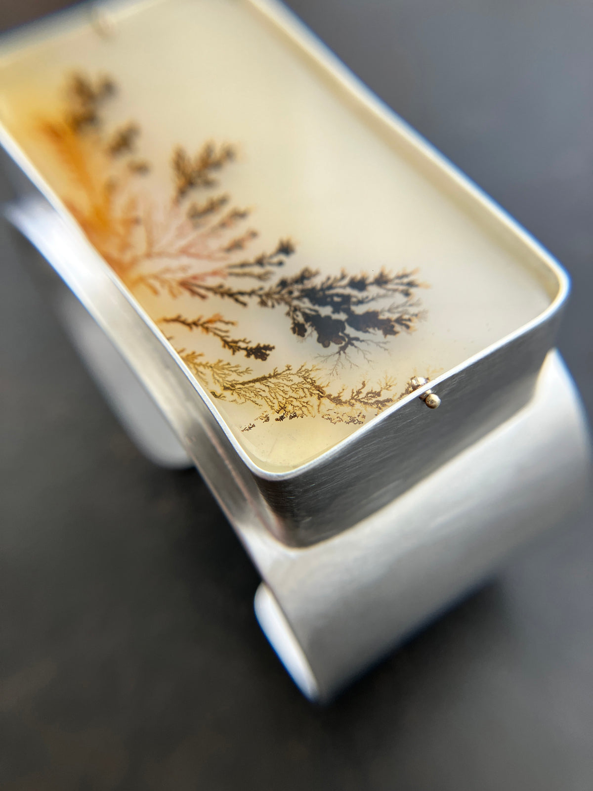 Captured® Dendritic Agate Cuff Bracelet