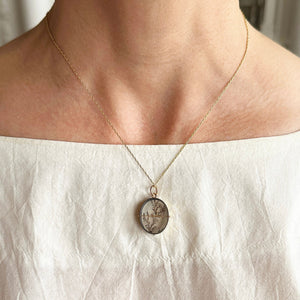 Captured Dendritic Quartz Pendant