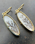 One of a Kind Dendritic Agate Captured® Earrings in 18k Gold