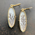 One of a Kind Dendritic Agate Captured® Earrings in 18k Gold